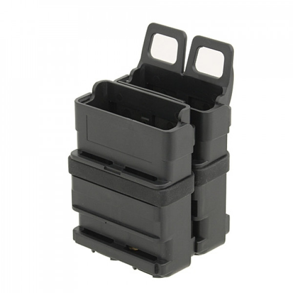 DOUBLE POLYMER 5.56 MAGAZINE POUCH - BLACK [FMA]