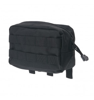 MEDIUM HORIZONTAL CARGO POUCH - BLACK. ГОРИЗОНТАЛЬНЫЙ УТИЛИТАРНЫЙ ПОДСУМОК - ЧЕРНЫЙ [GFС]