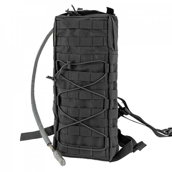 TACTICAL HYDRATION CARRIER MOLLE W/STRAPS - BLACK [8FIELDS]