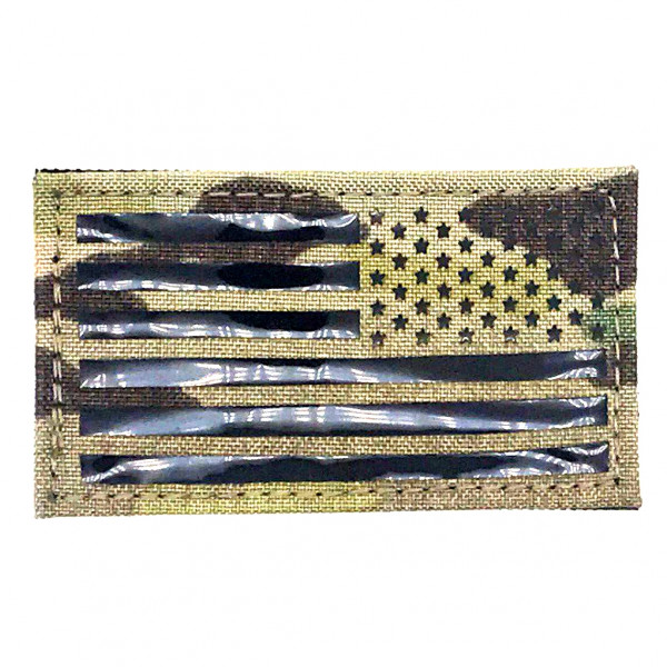ПВХ ПАТЧ USA FLAG REVERSE - MULTICAM [EM]