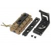 [TMC] SOFT SHELL PISTOL MAG POUCH WITH MOLLE CLIP - COYOTE