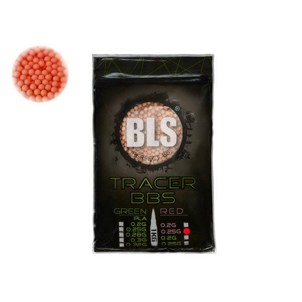 Кулі трасерні червоні 0.25g 1kg [BLS]