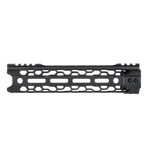 9.5" SKELETONIZED MLOCK HANDGUARD - BLACK [KUBLAI]