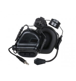 M32H ELECTRONIC COMMUNICATION HEARING PROTECTOR FOR FAST HELMETS - BLACK [EARMOR]