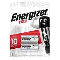 Батарейки літієві CR123A 3V, 2 шт. [Energizer]