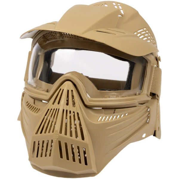 Маска для страйкболу трансформер Leader Mask тан[WoSport ]