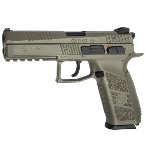 Пістолет страйкбольний ASG CZ P-09. Blowback. Tan Green Gas Пістолет страйкбольний ASG CZ P-09. Blowback. Tan Green Gas