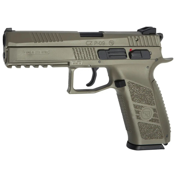 Пістолет страйкбольний ASG CZ P-09. Blowback. Tan Green Gas