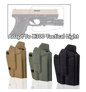 Тактична кобура G17/19/19X/45 з ліхтарем X300 Тактична кобура G17/19/19X/45 з ліхтарем X300